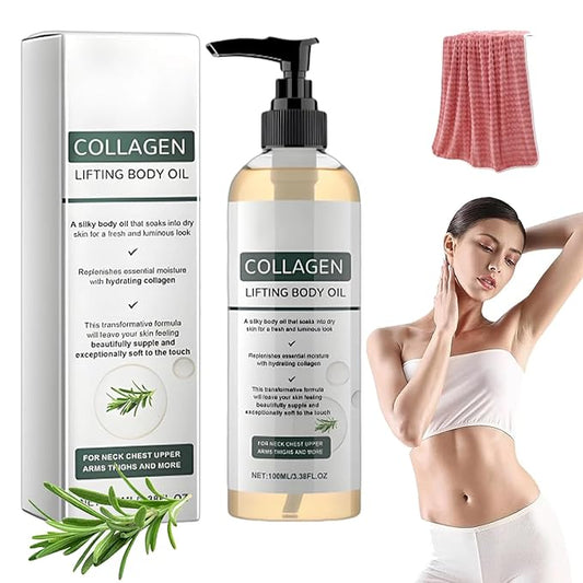 Divinvera Collagen Body Oil, Collagen Oil for Skin Tightening, Divinvera Collagen Anti Wrinkle Body Oil, Collagen Oil, Anti Aging Moisturizing