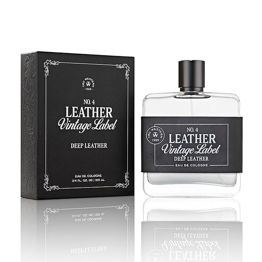 Tru Western Private Reserve Leather No. 4 for Men – Small Batch Scent with Deep Leather, Crystal Salt, Smoky Accords & Black Amber – Masculine Fragrance Spray – 3.4 fl oz / 100 mL