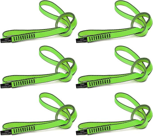 18MM Nylon Climbing Sling Runner 23KN CE2008/EN566 Strong Webbing Straps for Rock Climbing,Mountaineering, Rappelling, Swing, Yoga Hammock etc