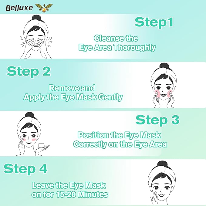 Aloe Vera Under Eye Gel Patches – Cooling Hydrating Eye Pads with Aloe, Refreshing Under Eye Mask for Sensitive Skin