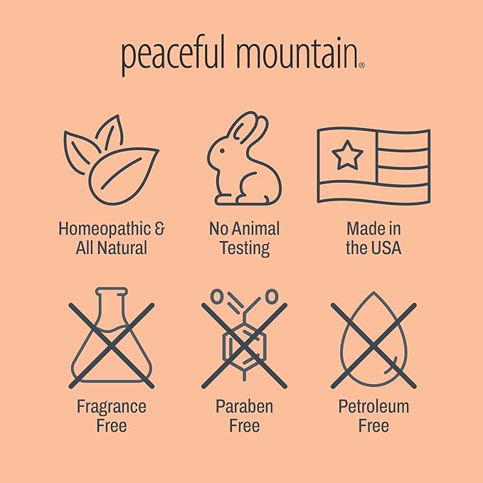 Peaceful Mountain Muscle Rescue Homeopathic Gel - for Muscle discomfort with Arnica and Comfrey - 2oz