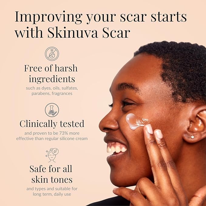 Skinuva® Next Generation Scar Cream - Advanced Scar Cream Formulated with Growth Factors (1 oz)