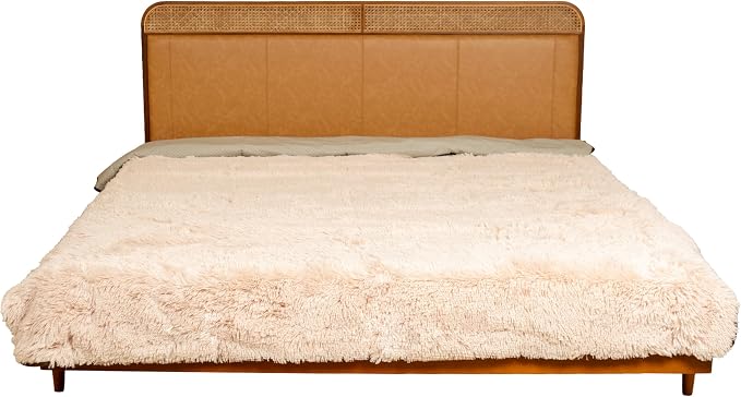 Waterproof Dog Bed Cover, Dog Pad Soft Plush Pet Blanket with Anti-Slip Back for Bed Couch Sofa, Furniture Protector for Small, Medium and Large Dogs and Cats (Beige, 82"x82")