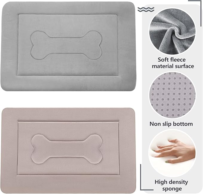 Extra Large Dog Bed Soft Dog Crate Pad Mat 48 in Non-Slip Bottom Washable Dog Sleeping Mattress Pet Beds Cat Beds Kennel Pads