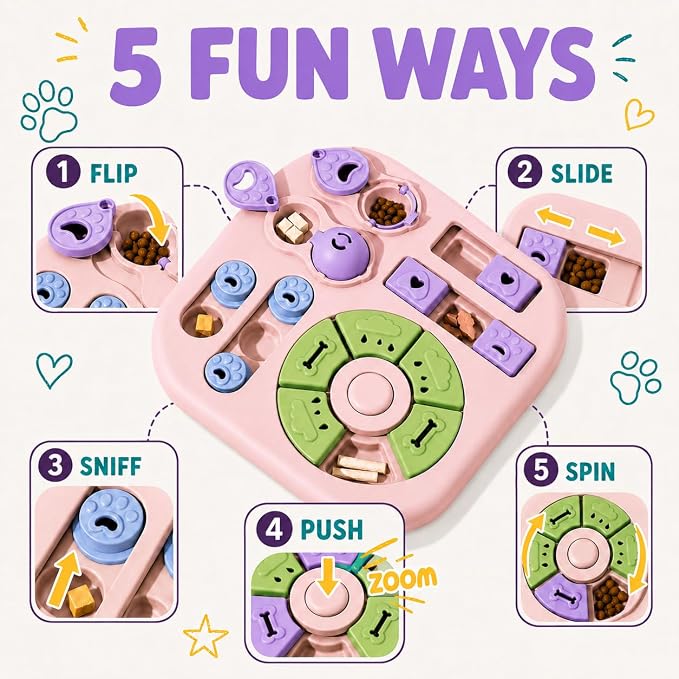 Interactive Cat Puzzle Toy, Maze Slow Feeder, 11.02 in