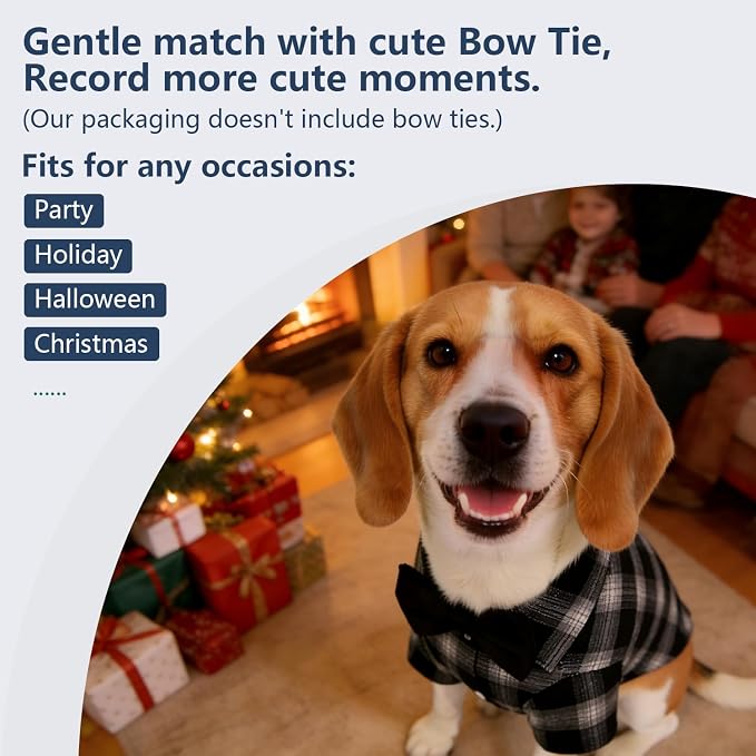 Koneseve Dog Shirt Pet Plaid Clothes T-Shirts Sweater Bottoming Shirt for Small Dog Cat Puppy Grid Adorable Wearing Stylish Cozy Halloween,Christmas Costumes (Blue;M/Medium)