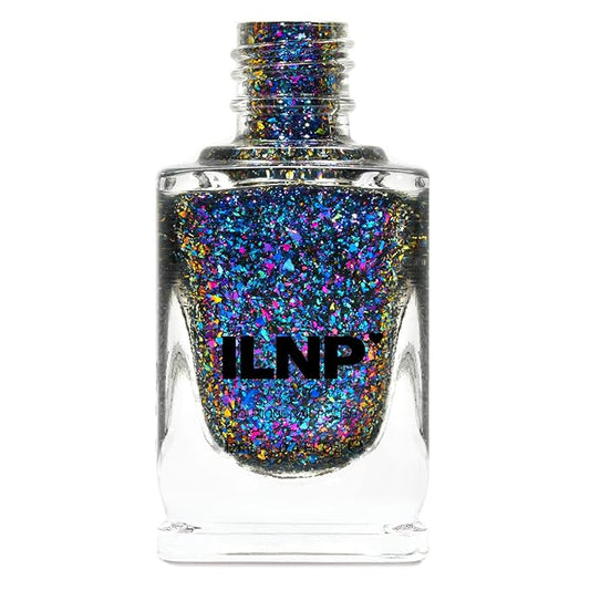 ILNP Mayfield - Purple, Pink, Green, Gold, Blue Ultra Chrome Flakie Nail Polish