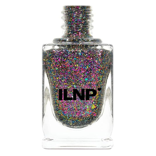 ILNP Kaleidoscope - Purple, Magenta, Green, Gold, Turquoise Ultra Chrome Color Shifting Flakie Nail Polish