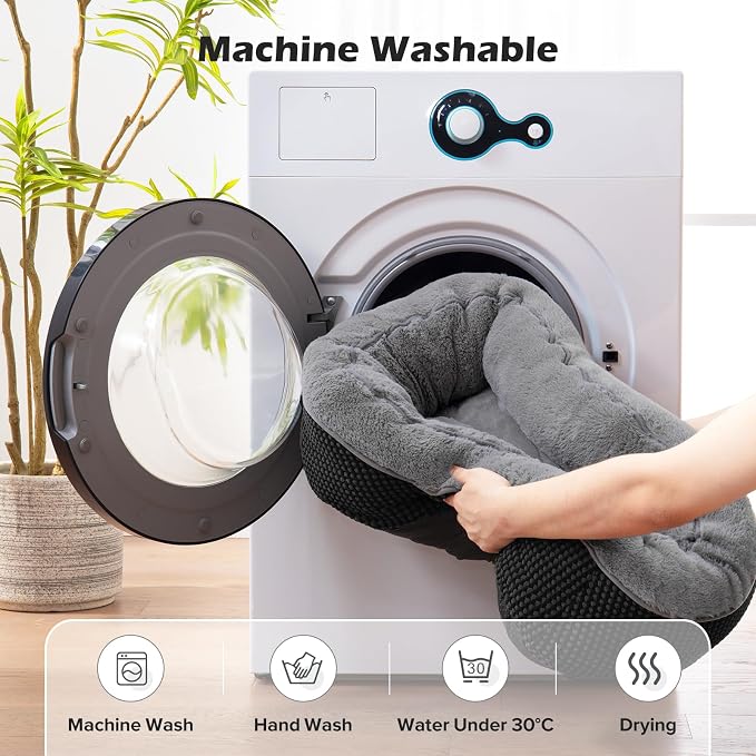 Dog Bed Medium Size, Orthopedic Warming Soft Calming Sleeping Durable with Anti-Slip Bottom