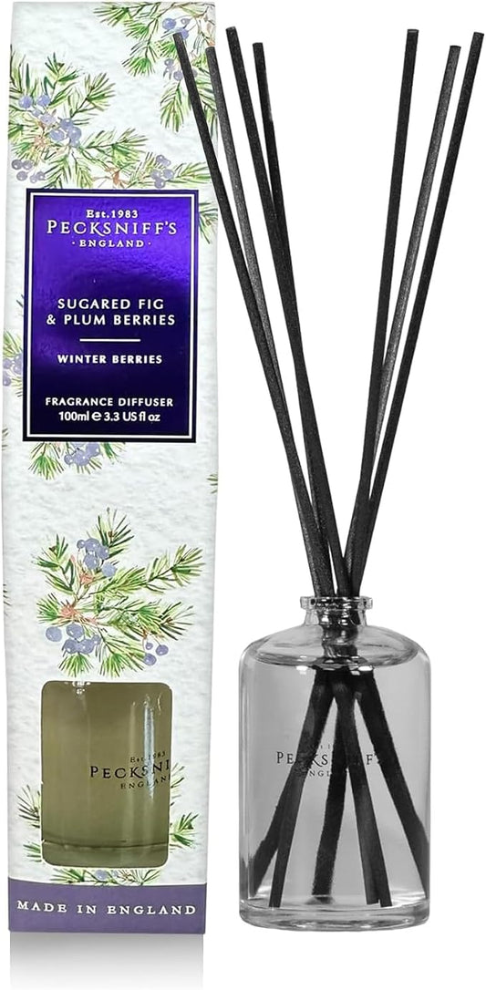 Pecksniff's Sugared Fig and Plum Berries Diffuser | 100 ml/3.38 Fl Oz