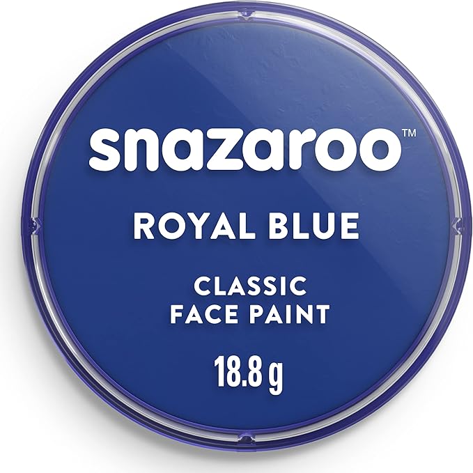 Snazaroo Classic Face and Body Paint, 18.8g (0.66-oz) Pot, Royal Blue