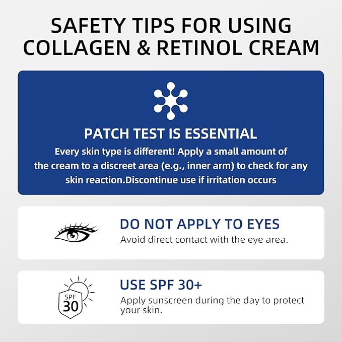 Retinol Cream for Face, Face Moisturizer, Skin Tightening Cream for Face with Collagen and Hyaluronic Acid, Anti-Aging, Firming Skin Care Neck & Décolleté for Day & Night, Instant Lift, 1.7 fl oz