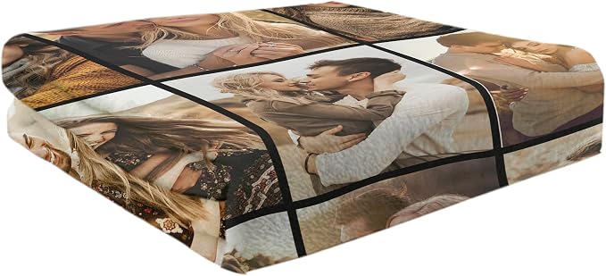 Ship Next Day, Custom Blanket with Picture Customized Photo Blankets Customize, Customizable Blanket, Personalized Christmas Funny Gifts for Couple, Girlfriend, Boyfriend, Mom, Dad, Wife, Husband