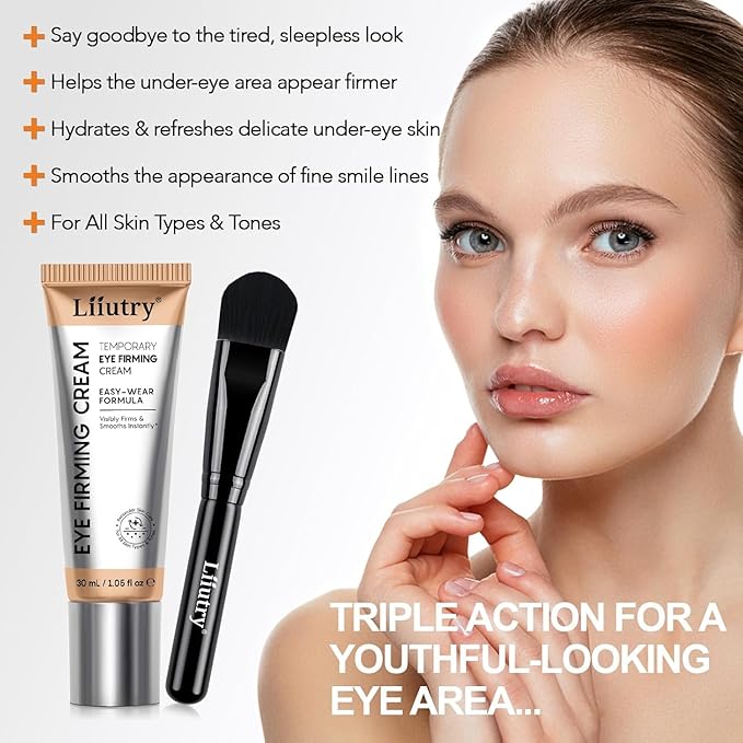 Instant Eye Tightener Cream, Under Eye Cream, Eye Cream for Puffiness and Bags Under Eyes, Retinol Eye Cream Anti Aging, Instantly Tightens and Smooths Dark Circles Wrinkles for Men & Women (2 Pack)
