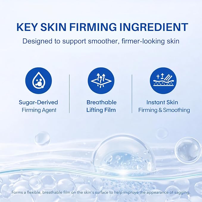 Instant Under Eye Tightening Serum – Firming Eye Lift Formula for Bags, Puffiness, Wrinkles & Dark Circles | Advanced Polysaccharide Eye Serum for Mature Skin – 20 mL (Unscented)