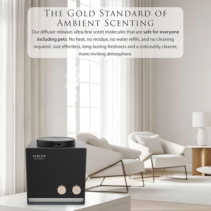 Venus 500 Smart Scent Air Machine for Home, Hotel Scent Diffuser with Cold Air Elixair 3X Tech 200ML, Covers Up to 1800 Sq. Ft, Waterless Oil Diffuser for Home, Hotel, Office, Spa