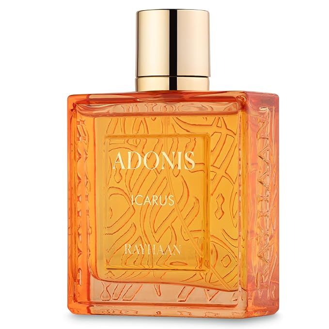 Rayhaan Adonis Icarus – Citrus, Spicy, Woody, Amber – Eau de Parfum Long-Lasting Fragrance for Men, 3.4 Ounce / 100 ml