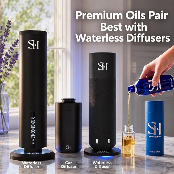 Paris 24k PK12 Hotel Scent Diffuser Oil | 5.07 Fl oz (150 ml) - Waterless Diffuser Oil Refill & Highly Concentrated Fragrance Oil, Diffuser Oil Scents Luxury, Hotel Oil Diffuser