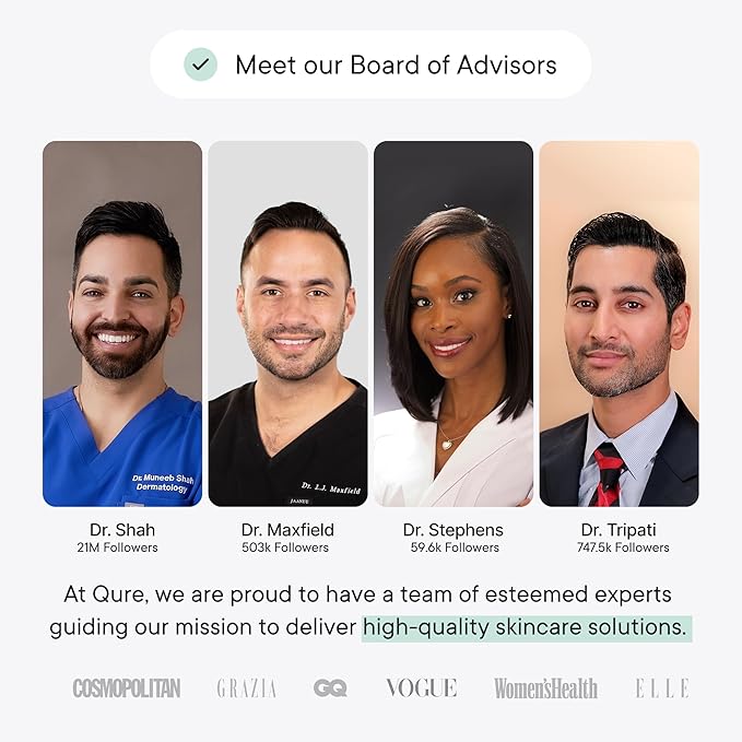 Qure Micro Infusion System for Face & Neck - Facial Moisturizing Essence, Hydrating Serum for All Skin Types, Refreshed Skin - 2-Month Supply