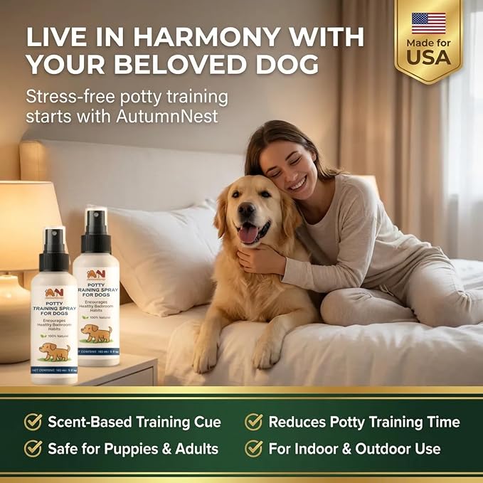 2 Packs Potty Training Spray for Dogs, Puppies & Adults Dog Potty Spray | Dog Pee Here Spray for Dogs, Helps Guide Dog to Pee Pads or Designated Areas – Safe Attractant for Indoor & Outdoor Use
