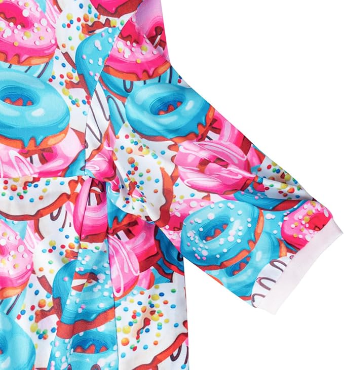 Dog Colorful T Shirts Doughnut Pattern Printed Pet Shirt Softable Pajamas for Small Dogs (3XL,Doughnut)