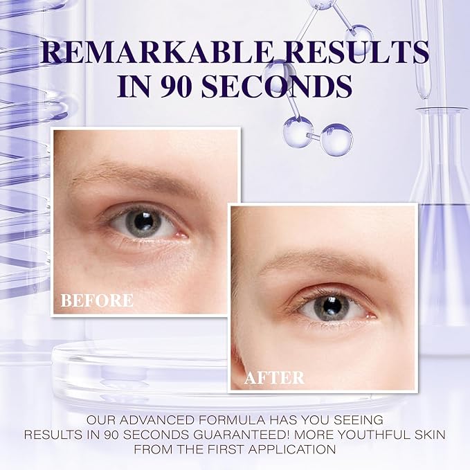 Instant Rapid Wrinkle Eye Cream-Temporary Effects Firm & Lift Under Eye Bags and Reduction Puffiness and Remover Dark Circles