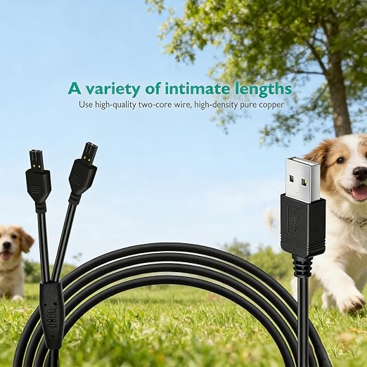 Lnauy for Petsafe Collar Charger Replacement, Power Cable Compatible with PetSafe Remote Trainer and Lite Remote Trainer 100/300/600 and 900 Yard Models USB Adaptor Cord