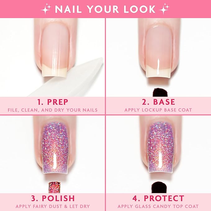ILNP Fairy Dust - Magical Violet Holographic Jelly Nail Polish