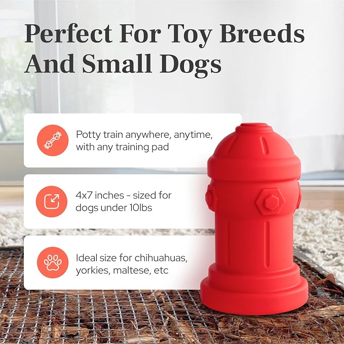 Small Dog Fire Hydrant 4x7 Silicone Soft Potty Training Aid for Small Breeds Under 10lbs Toy Breeds Indoor Outdoor Training Blue