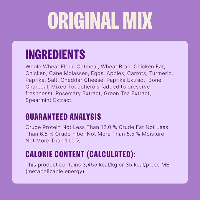 Wellness Old Mother Hubbard Classic Original Mix Dog Biscuits, Natural Training Treats, 4 Flavors, Small Size, 6 lb Bag