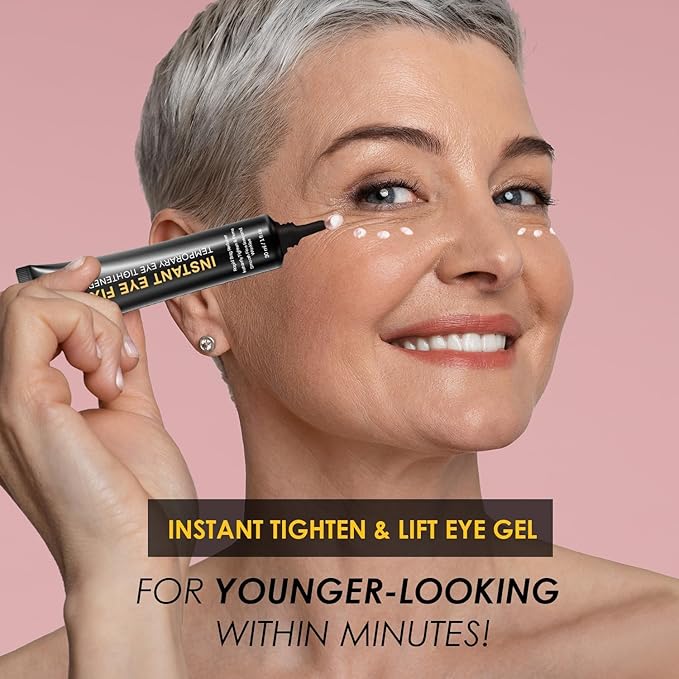 Instant Temporary Eye Tightener: Eye Tightener cream Reduces Under Eye Bags, Dark Circles & Puffiness, Anti Aging Fine Lines, Firm That Delicate Skin Under Your Eyes 0.85 OZ