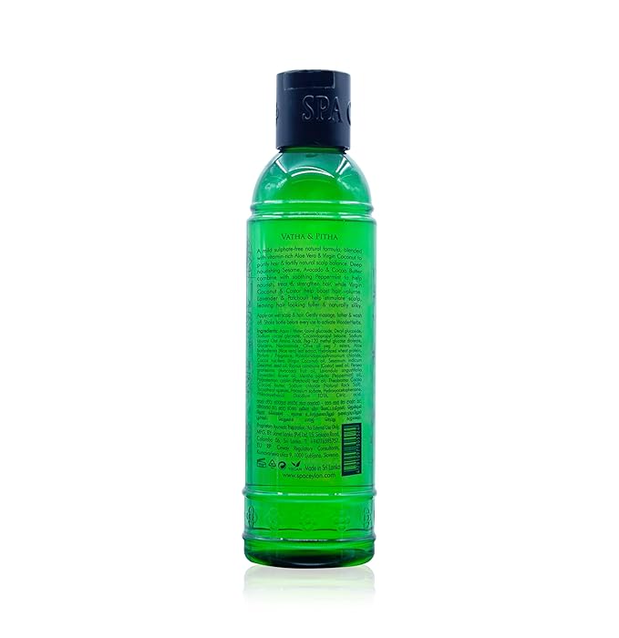 SPA CEYLON Aloe Vera Watergrass Gentle Hair Cleanser | Treat and Strengthen Hair | Sulfate-Free Shampoo | Ideal for Thin Weak or Fragile Hair