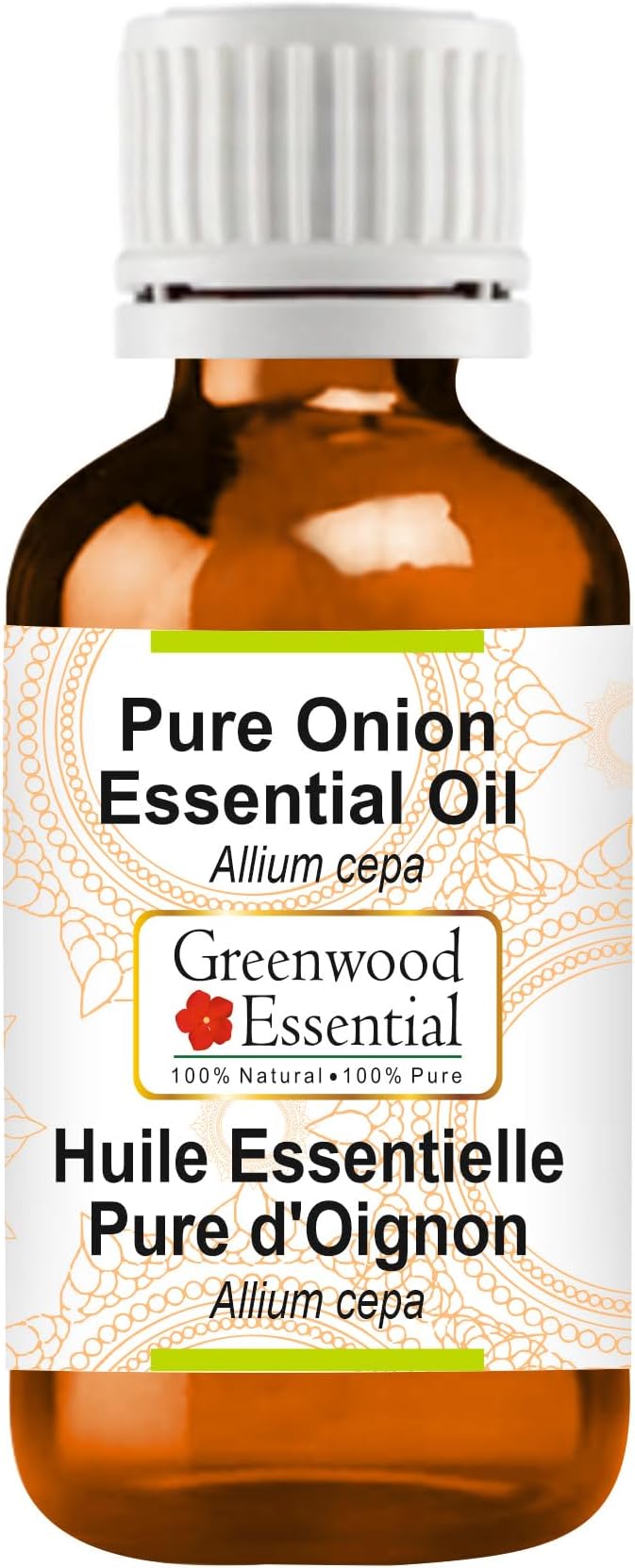 Greenwood Essential Pure Onion Essential Oil (Allium cepa) Steam Distilled 10ml (0.33 oz)