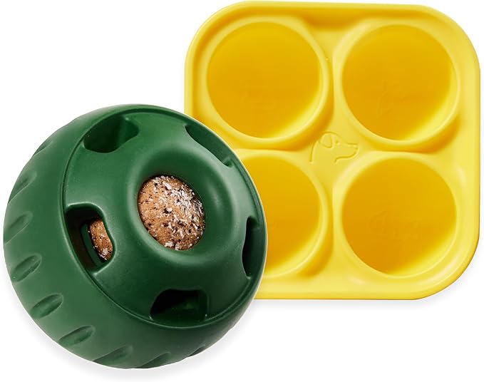 WOOF Pupsicle Dog Treat Toy with Silicone Treat Tray for Dogs 10-25 lbs