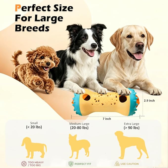 Dog Puzzle Toy, Interactive Dog Enrichment Toys for Adjustable Treat Dispensing Toys to Keep Them Busy, Dogs Enrichment for Brain Stimulation & Cognitive for Puppy & Smart Dogs Slow Feeder