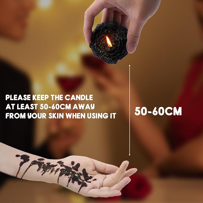 Low Temperature Candles Glitter Peony Flower Scented Candles Aromatherapy Romantic Wax Play Candles Valentines Day, Lovers, Couples 3 PCS