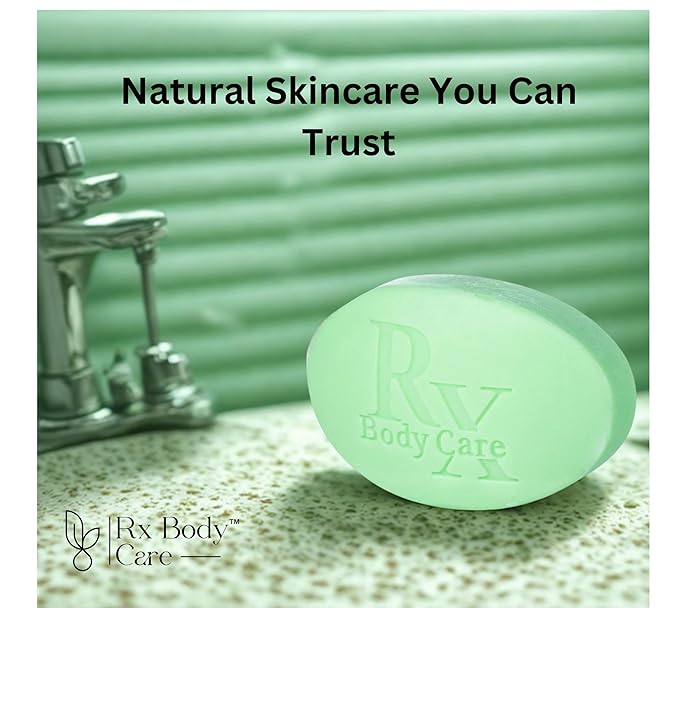 Tea Tree Oil Soap Bar For Face & Body 4.0 oz - Antifungal Antiseptic Cleanser Against Odor, Fungus, Acne, Rash, Ringworm - Infused With Pure Essential Oils For Cleansing & Refreshing