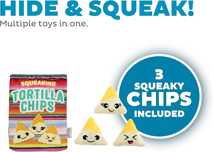 Outward Hound Snack Bag Tortilla Chips Puzzle Squeaky Dog Toys