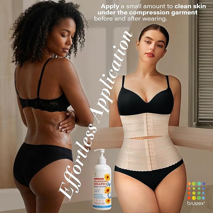 Arnica Cooling Scar Care & Skin Firming Body Lotion | Comfort Care for Compression Garments, Faja, Lipo Foam, Waist Trainer & Body Binder. For recovery after liposuction, 360 lipo, BBL - 16.9 Oz