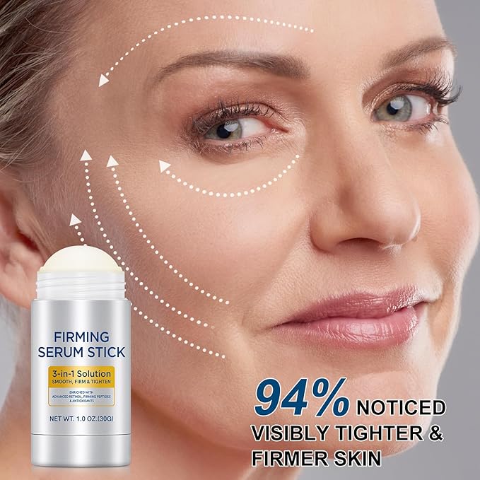 Advanced Retinol Firming Serum Stick with Antioxidants to Nourishing, Visibly Tighten and Firm Skin, Reduces Wrinkles & Fine Lines, Firming Stick for Face and Neck 1.0 oz