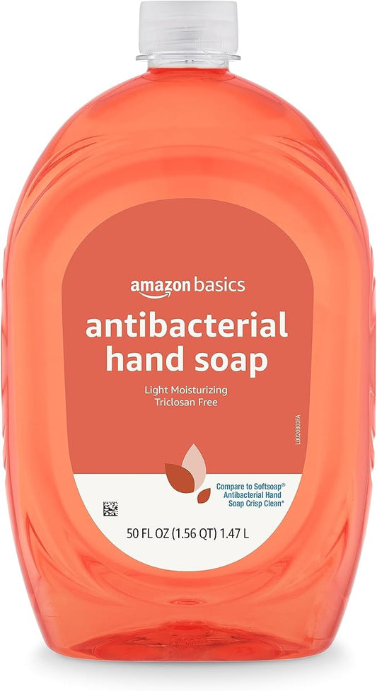 Amazon Basics Liquid Hand Soap Refill, Light Moisturizing, Triclosan-Free, Phthalate-Free, Paraben-Free, Citrus, 50 Fl Oz (Pack of 1) (Previously Solimo)