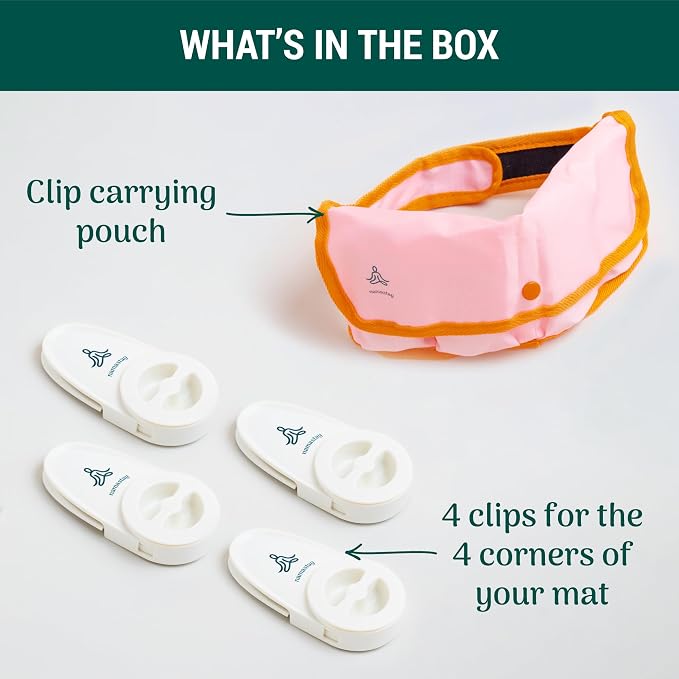 Namastay Clips - Secure Your Yoga Towel Underneath Your Hands and Feet