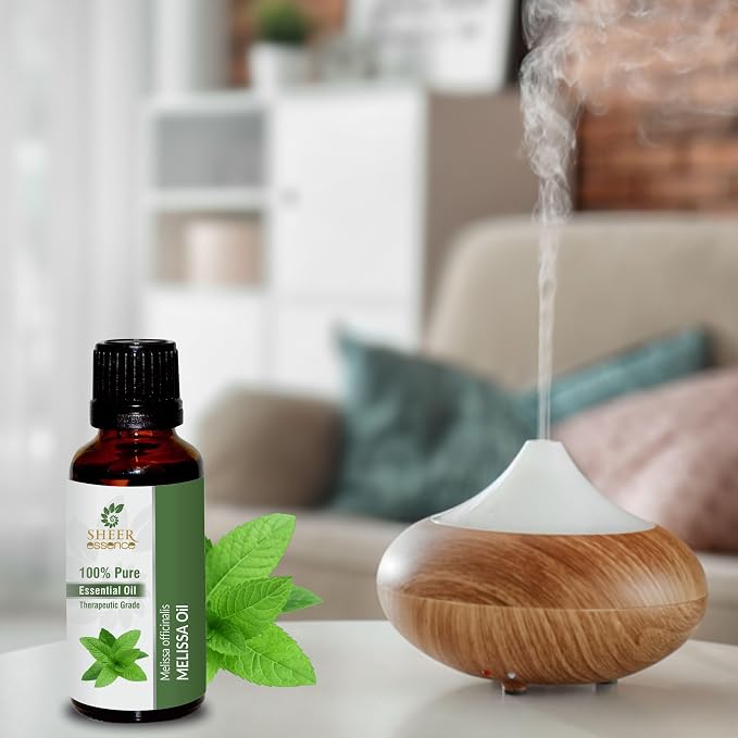 Melissa (Lemon Balm) Oil (Melissa Officinalis) Essential Oil 100% Pure Natural Undiluted Uncut Therapeutic Grade Oil 1.69 Fl.OZ