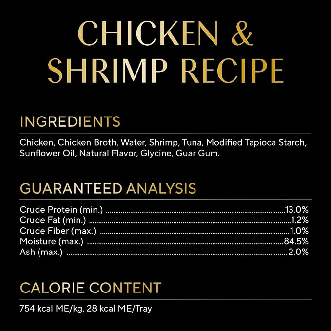 Sheba Selections Wet Cat Food Complement, Chicken & Shrimp, 1.3 oz, 12 ct | Grain-free, Real chicken #1 ingredient, tender pieces in broth, meal topper or complement, no artificial flavors, 1.3 oz cups