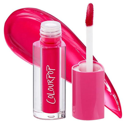ColourPop HydraPop Glossy Lip Stain - 2-in-1 Hydrating Gloss-to-Tint Lip Color - Infused with Antioxidant-Rich Guava, Lychee & Squalane - A Little Dramatic (0.11 Fl Oz)