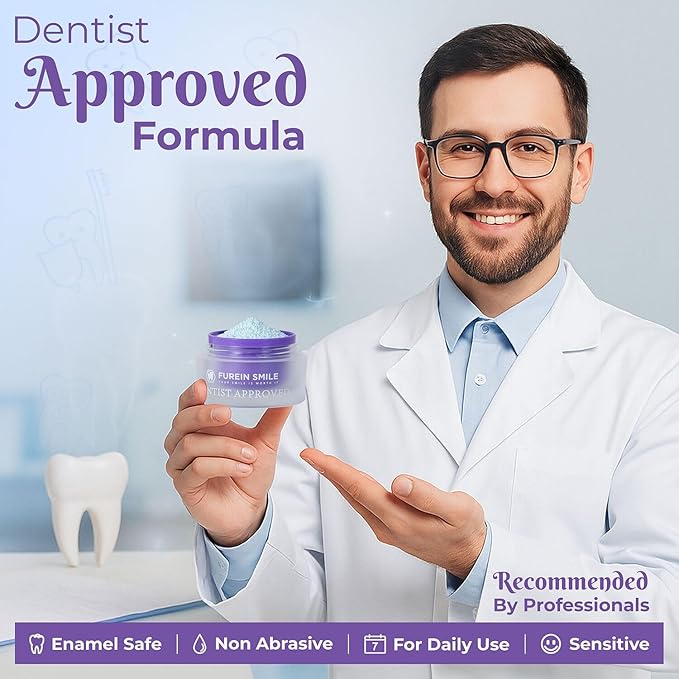Natural Mint Teeth Whitening Powder, Fluoride Free, 0.63 oz, Fresh Breath Care