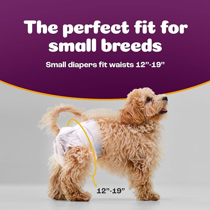 Inspire Pet Care Dog Diapers Female Dogs | Bulk Value Doggie Incontinence | For Heat, Pee or Period and Housebreaking