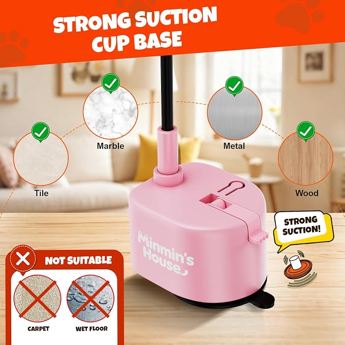 Interactive Cat Toys For Indoor Cats, 360° Flying Automatic Cat Toy, Pink