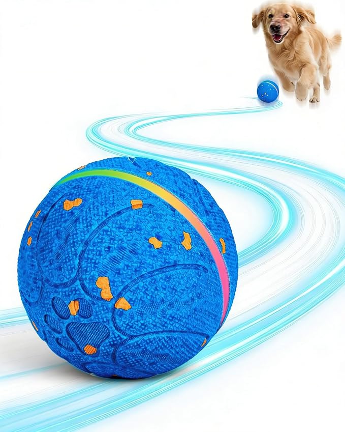 osou Smart Interactive Dog Toys, Automatic Moving & Bouncing Dog Ball for Medium & Large Dog Breeds, E-TPU Durable & Waterproof, with Irregular Motion to Encourage Active Play