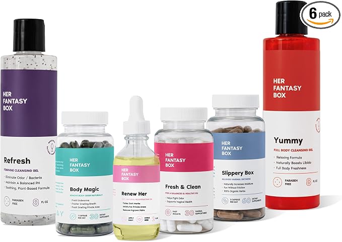 Her Fantasy Box | The Balance Bundle: Complete Feminine Hygiene Self-Care Products for Freshness & Comfort